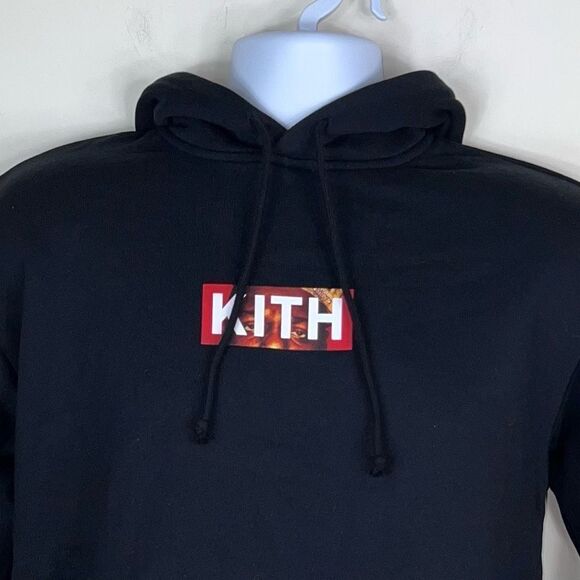 Kith Notorious BIG Crown Graphic Black Hooded Pullover Sweatshirt - Picture 3 of 14